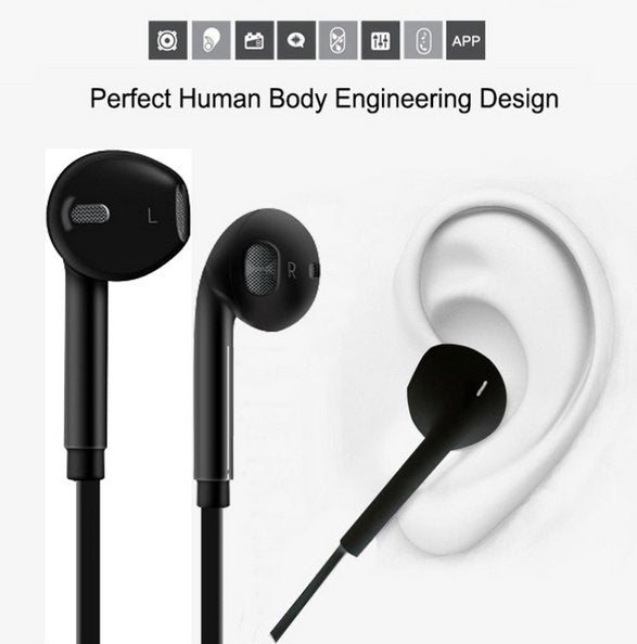 Bluetooth 4.1 Earbuds with Mic Sport Stereo Headset Earphones - Black - UKTechaccessories