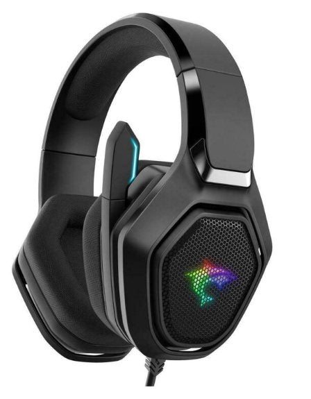 Gaming Headphones with Microphone Noise Cancelling Mic - RGB LED Light - UKTechaccessories