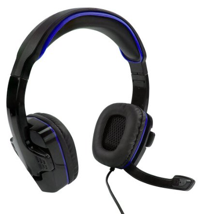 SF1 Stereo Gaming Headset with Microphone, 3.5mm Jack for PS4, PS5, Xbox One, Series X, Switch, PC - Blue - UKTechaccessories