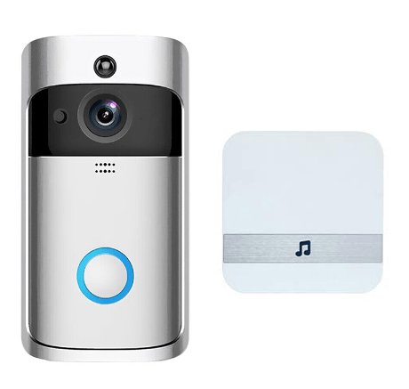 Smart Wireless Wifi Video Doorbell Free Hole Anti-theft Monitoring Doorbell - UKTechaccessories