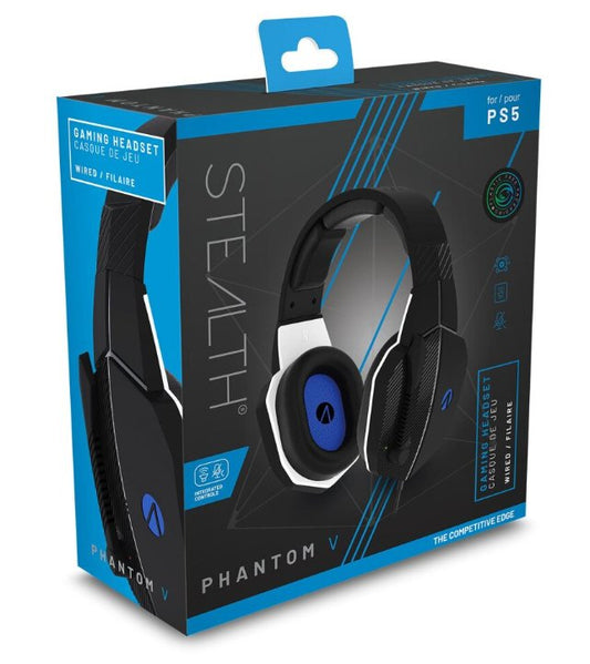 STEALTH SP-Phantom V Black Stereo Gaming Headset - PS5 - UKTechaccessories